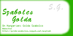 szabolcs golda business card